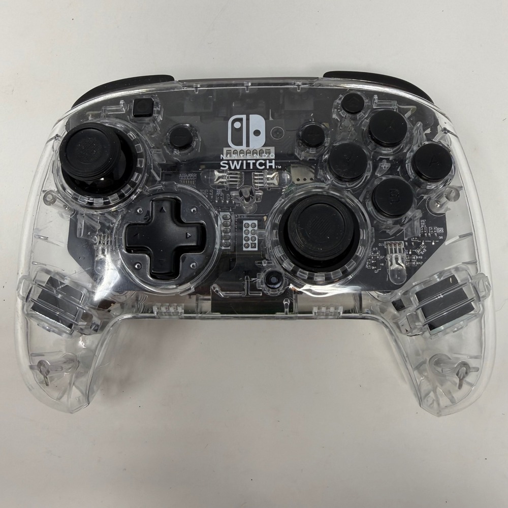 PDP Afterglow Deluxe+ Wired Controller Nintendo Switch Clear 500-132-NA-CLBK